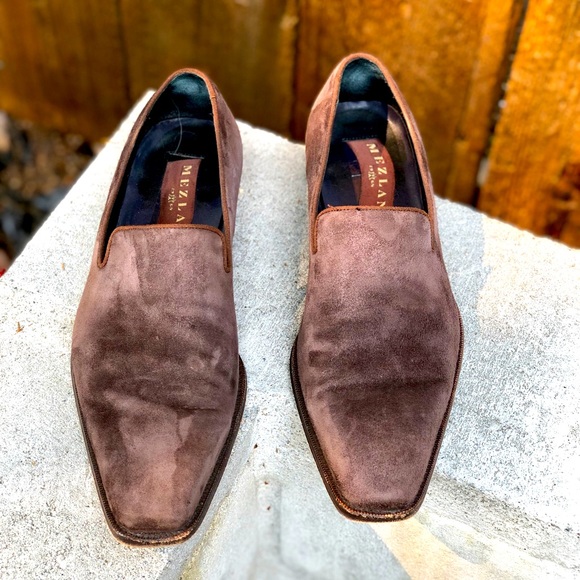 Mezlan Other - Mezlan Italian designer brown suede dress shoe 8.5